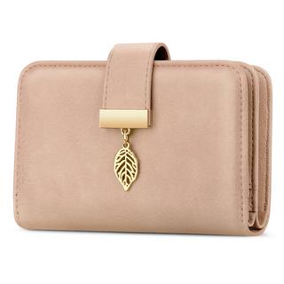 Only-bags.store Portafoglio in pelle con protezione RFID 18 scomparti per carte catena con cerniera e cordino  