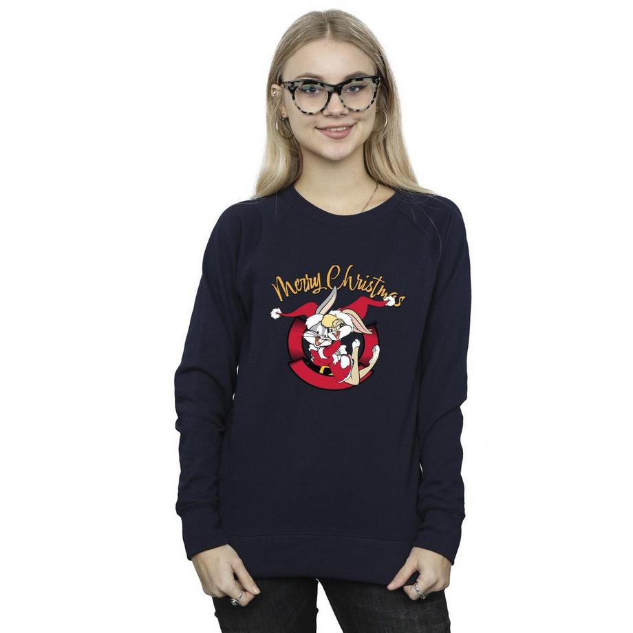 LOONEY TUNES Merry Christmas Bugs Bunny Sweatshirt  