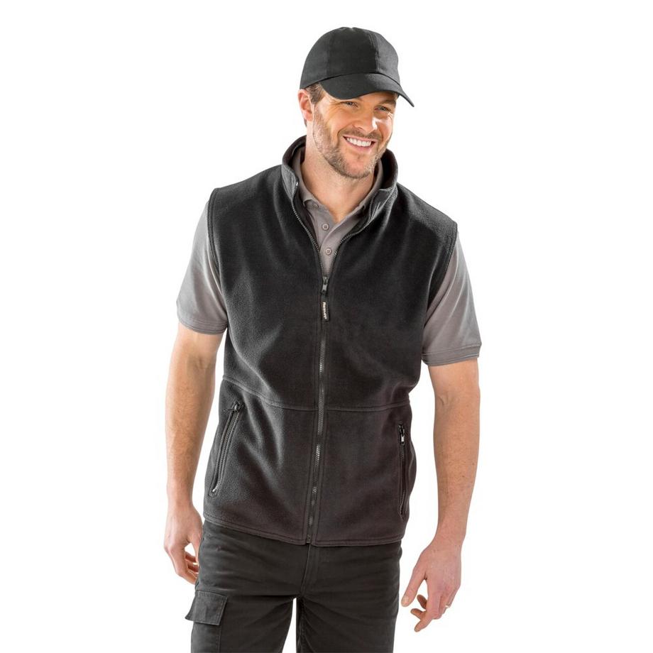 Result Fleece Weste mit Stehkragen  