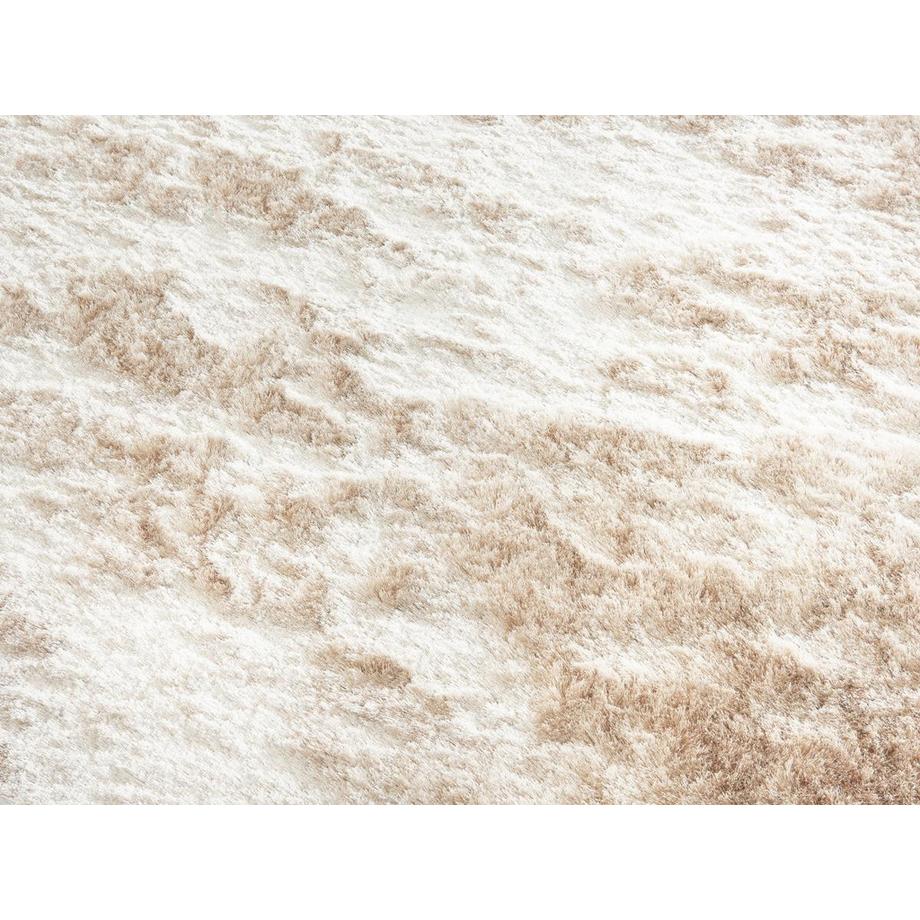 Vente-unique Tapis shaggy à poils longs ultra doux- 160 x 230 cm -  Beige - DOLCE  