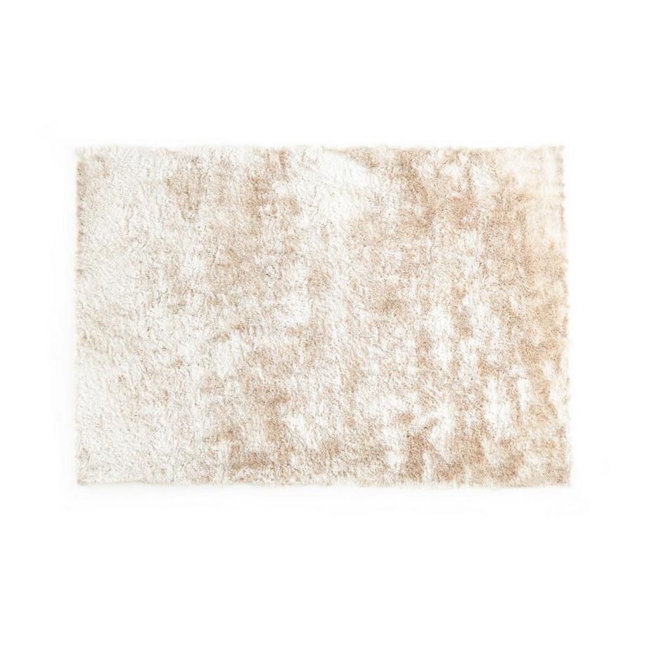 Tapis shaggy à poils longs ultra doux- 160 x 230 cm -  Beige - DOLCE