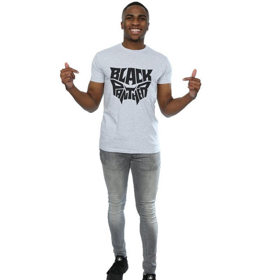MARVEL T-Shirt Logo Black Panther  