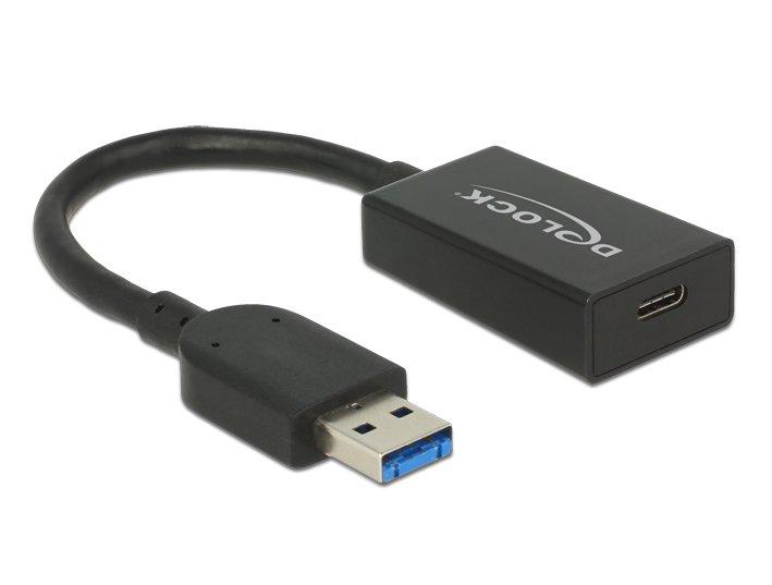 DeLock  65698 câble USB 0,15 m USB 3.2 Gen 2 (3.1 Gen 2) USB A USB C Noir 