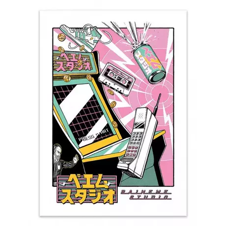 Wall Editions  Art-Poster - Arcade Machine - Paiheme Studio - 50 x 70 cm 
