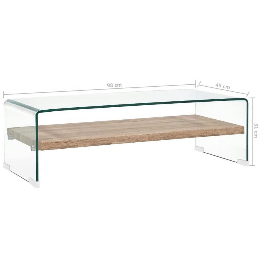 VidaXL Couchtisch glas  
