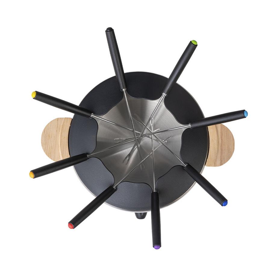 Berger Lanz  elektronisches Fondue Set Holz 