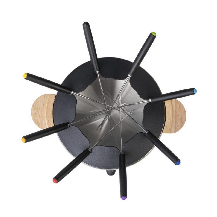 Berger Lanz  elektronisches Fondue Set Holz 