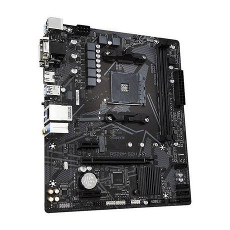 Gigabyte  A520M S2H, AMD A520 Mainboard - Sockel AM4 (AM4, AMD A520, mATX) 