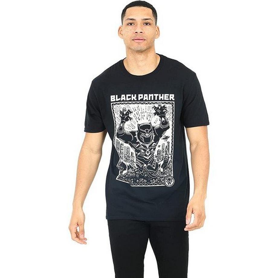 Black Panther Black Panther Grafikdruck T-Shirt  
