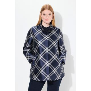 Ulla Popken Jacke Karomuster Stehkragen  
