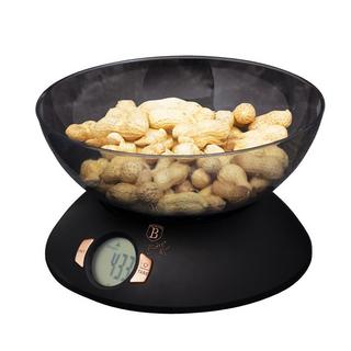 Berlinger Haus Küchenwaage mit Schüssel Black Rose Collection  