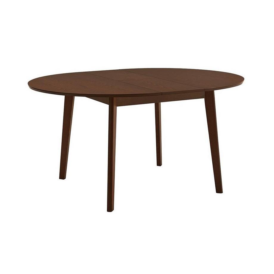 Vente-unique  Essgruppe TIFFANY Esstisch + 4 Stühle Buche massiv Nussbaumfarben 