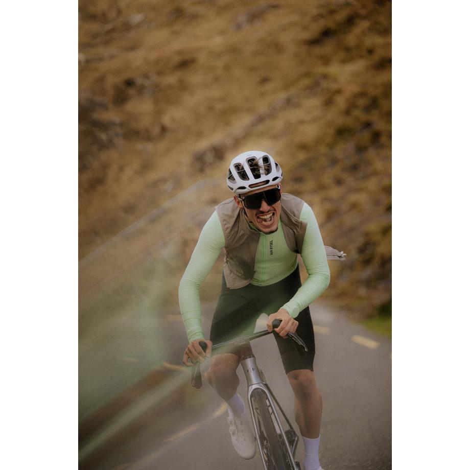 VAN RYSEL  Gilet coupe-vent de vélo de route homme, RCR marron coriandre 
