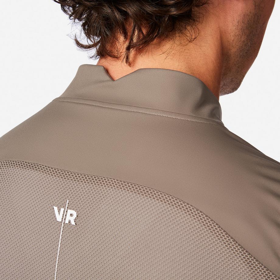 VAN RYSEL  Gilet coupe-vent de vélo de route homme, RCR marron coriandre 