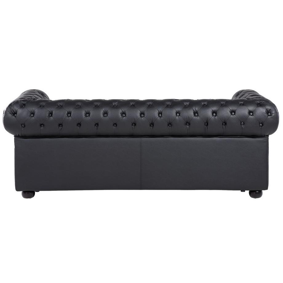 Beliani Wohnzimmer Set aus Echtleder  CHESTERFIELD  