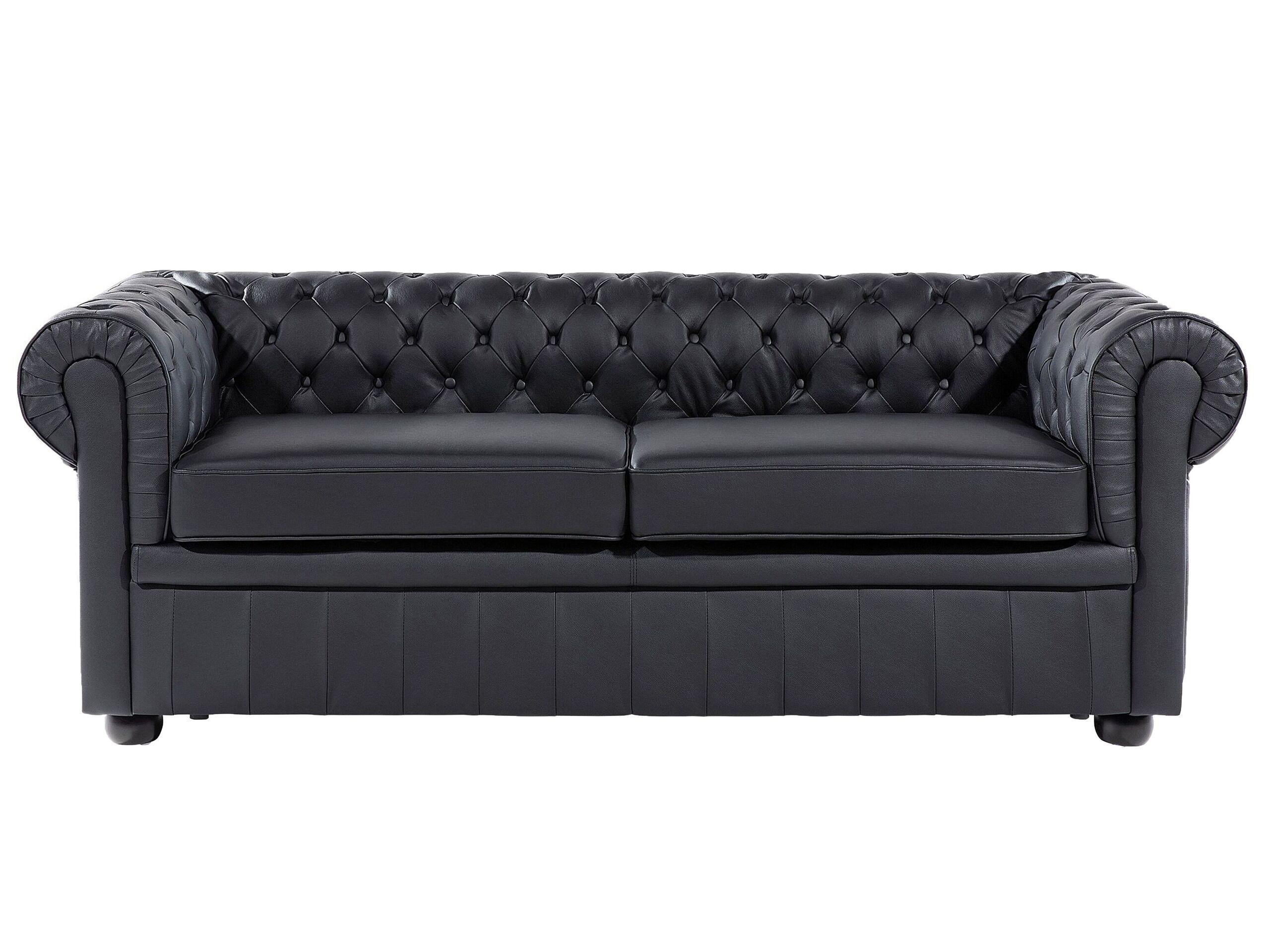 Beliani Ensemble de salon en Cuir Glamour CHESTERFIELD  