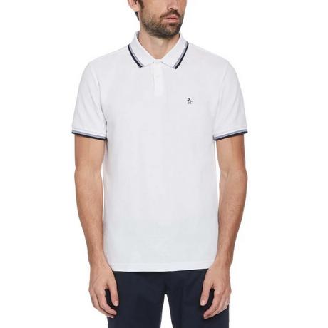 Original Penguin Poloshirt mit Kontraststreifen  