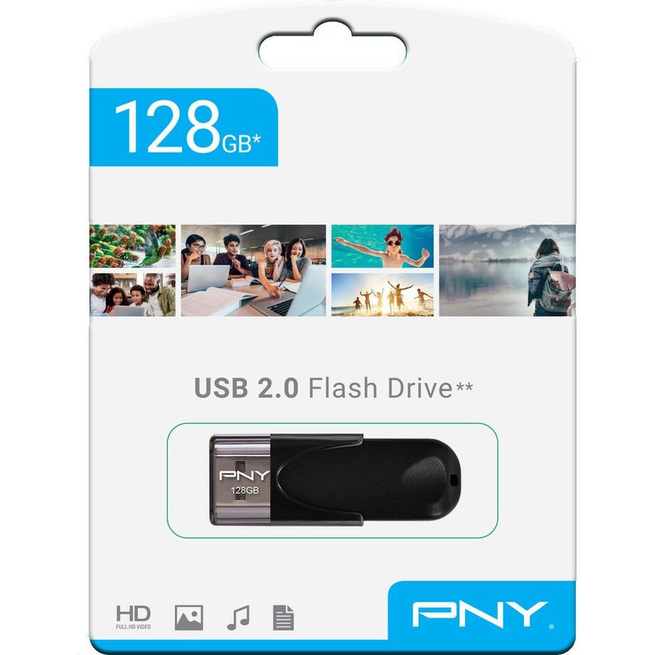 PNY  PNY Attaché 4 128GB USB 2.0 FD128ATT4-EF 
