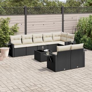 VidaXL set divano da giardino Polirattan  