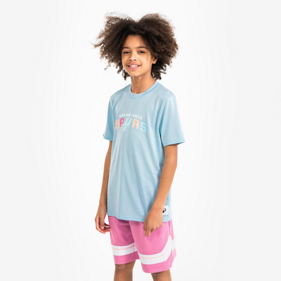 TARMAK  T-shirt basketball enfant NBA Spurs polyester 