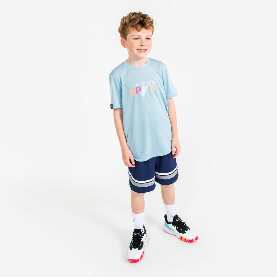 TARMAK  T-shirt basketball enfant NBA Spurs polyester 