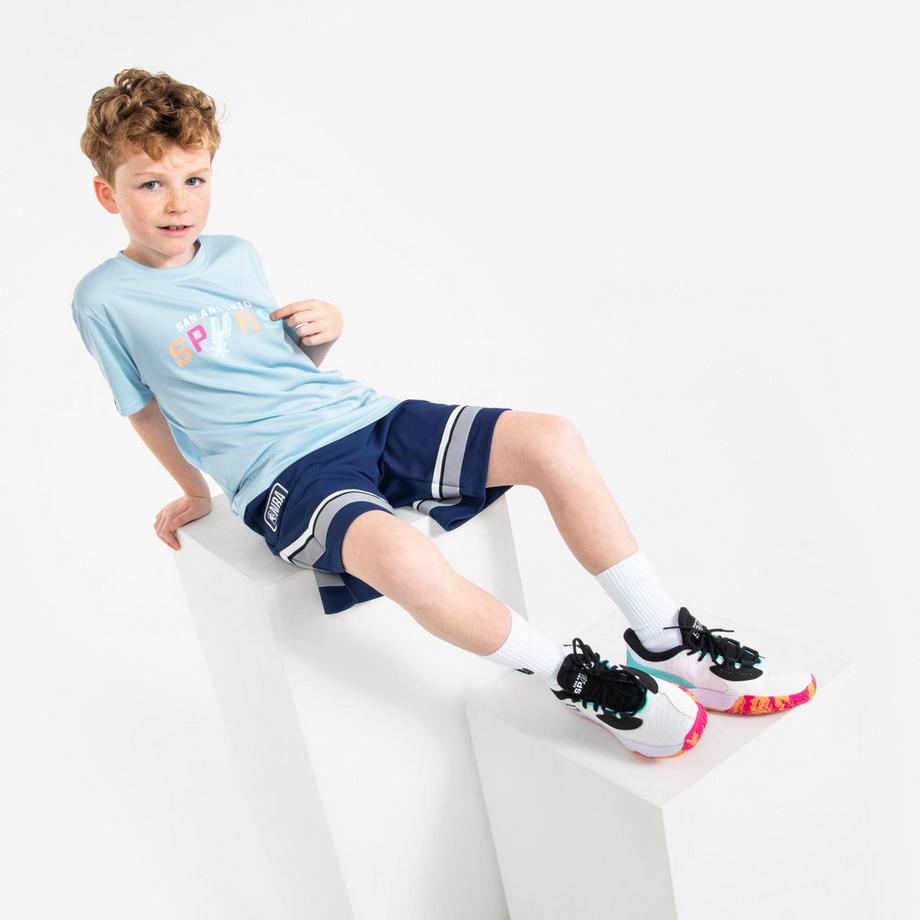 TARMAK  T-shirt basketball enfant NBA Spurs polyester 