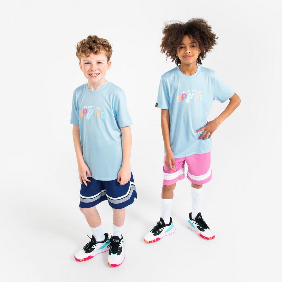 TARMAK  T-shirt basketball enfant NBA Spurs polyester 