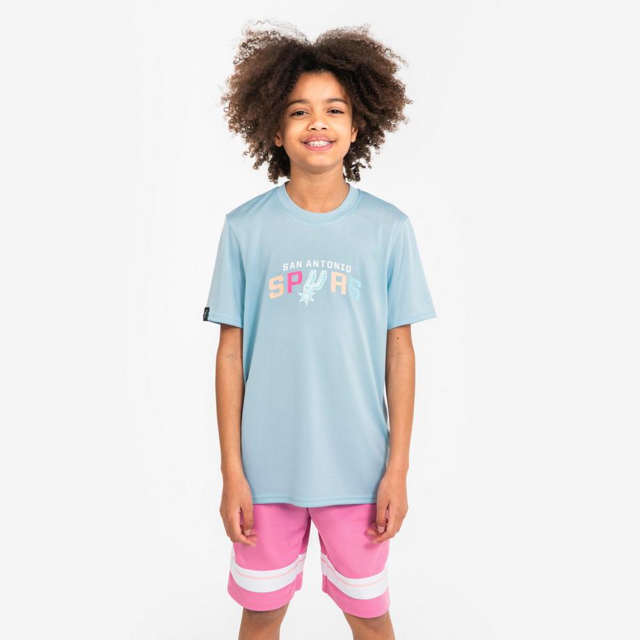 T-shirt basketball enfant NBA Spurs polyester