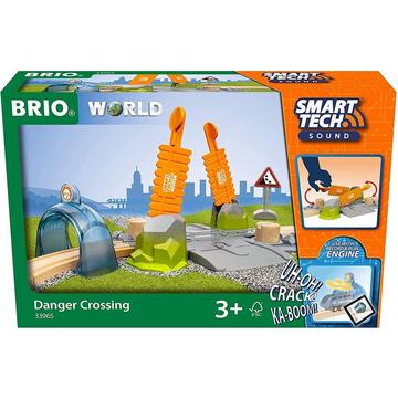 BRIO World Smart Tech Sound Dangerous Railroad Crossing - 33965