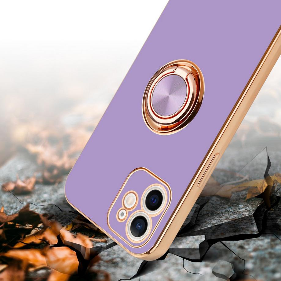 Cadorabo  Hülle für Apple iPhone 11 mit Ring - Schutzhülle 