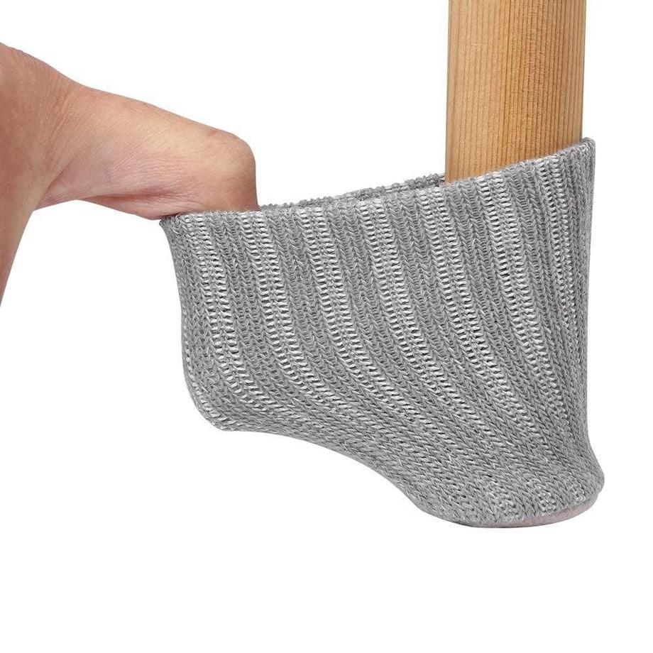 Northio  4x Möbelsocken - Grau 