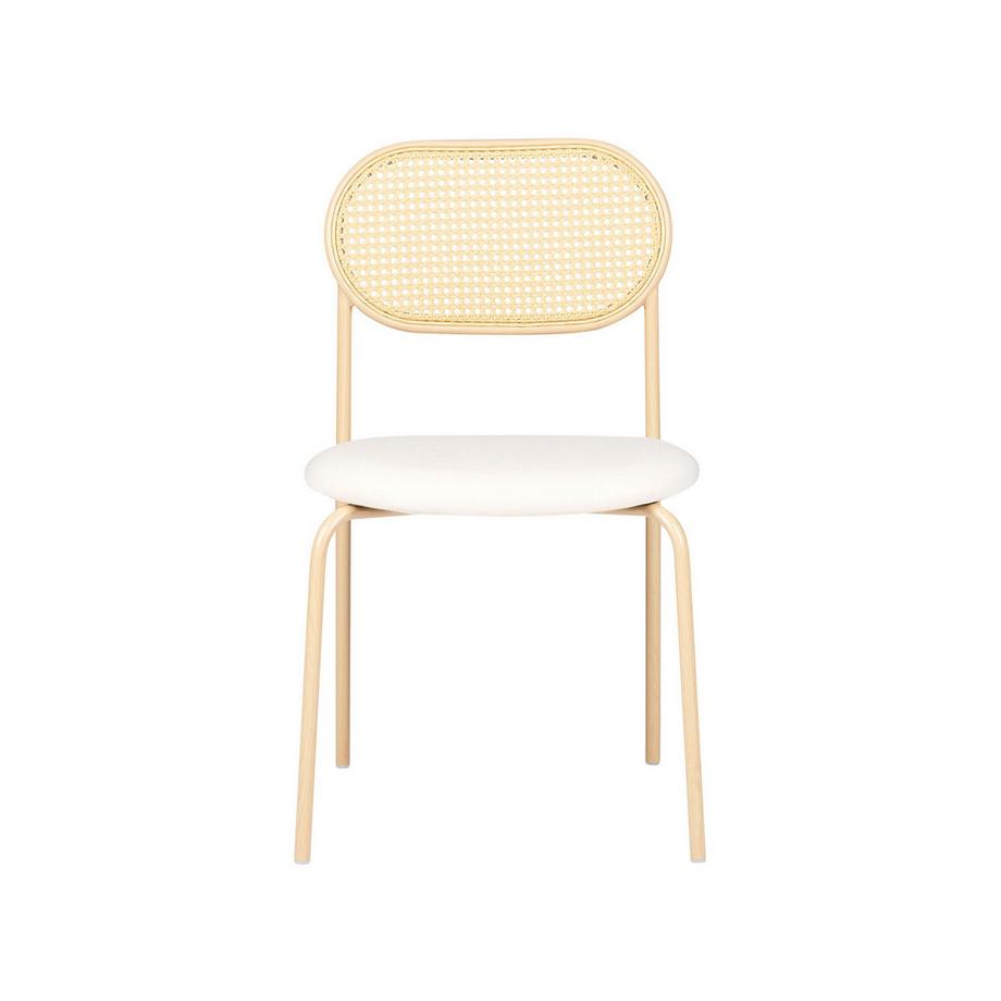 Beliani Lot de 2 chaises de salle à manger en Métal Rétro ADAVER  