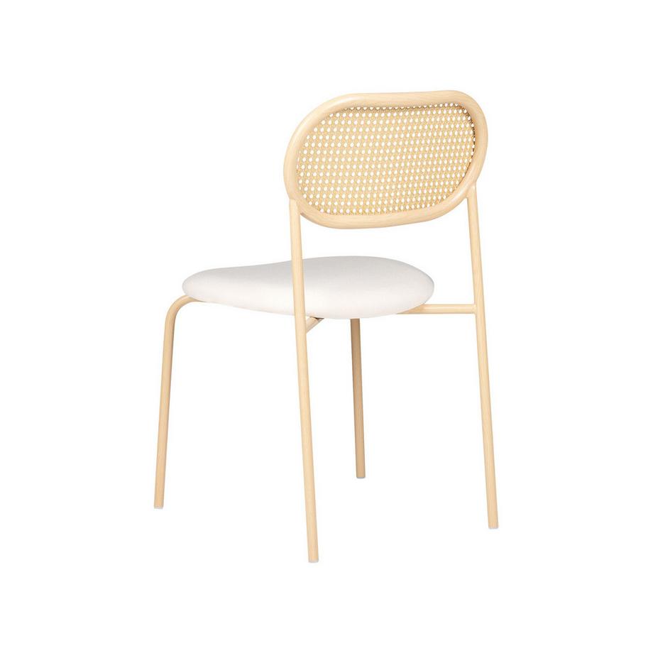 Beliani Lot de 2 chaises de salle à manger en Métal Rétro ADAVER  