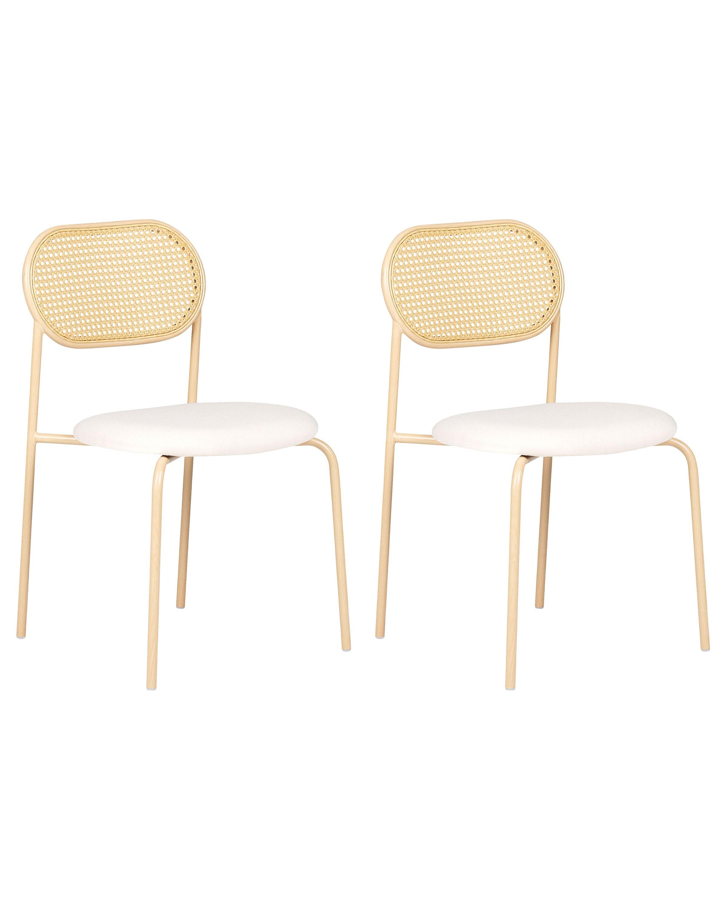 Beliani Lot de 2 chaises en Métal Rétro ADAVER  