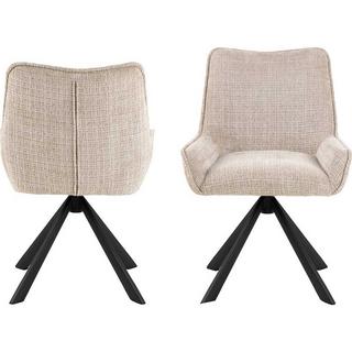 mutoni Chaise de salle à manger Omero beige (1 pièce)  