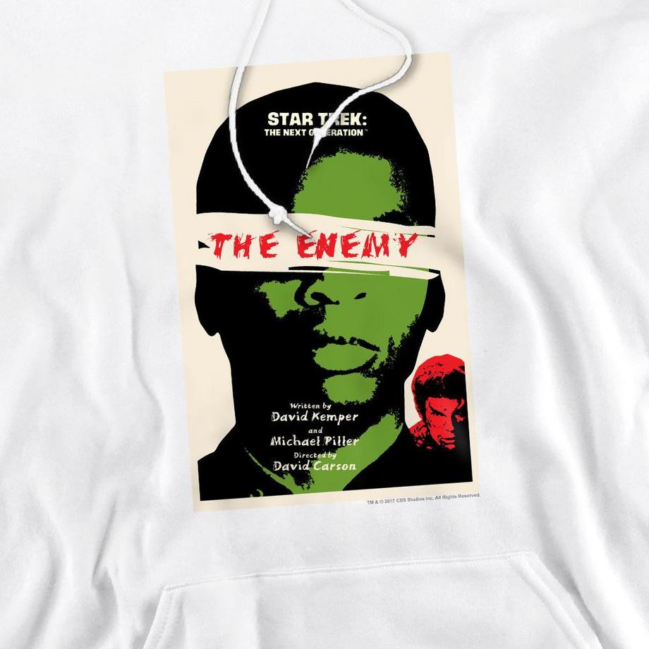 Star Trek The Next Generation Season 3 Episode 7 Felpa con cappuccio  