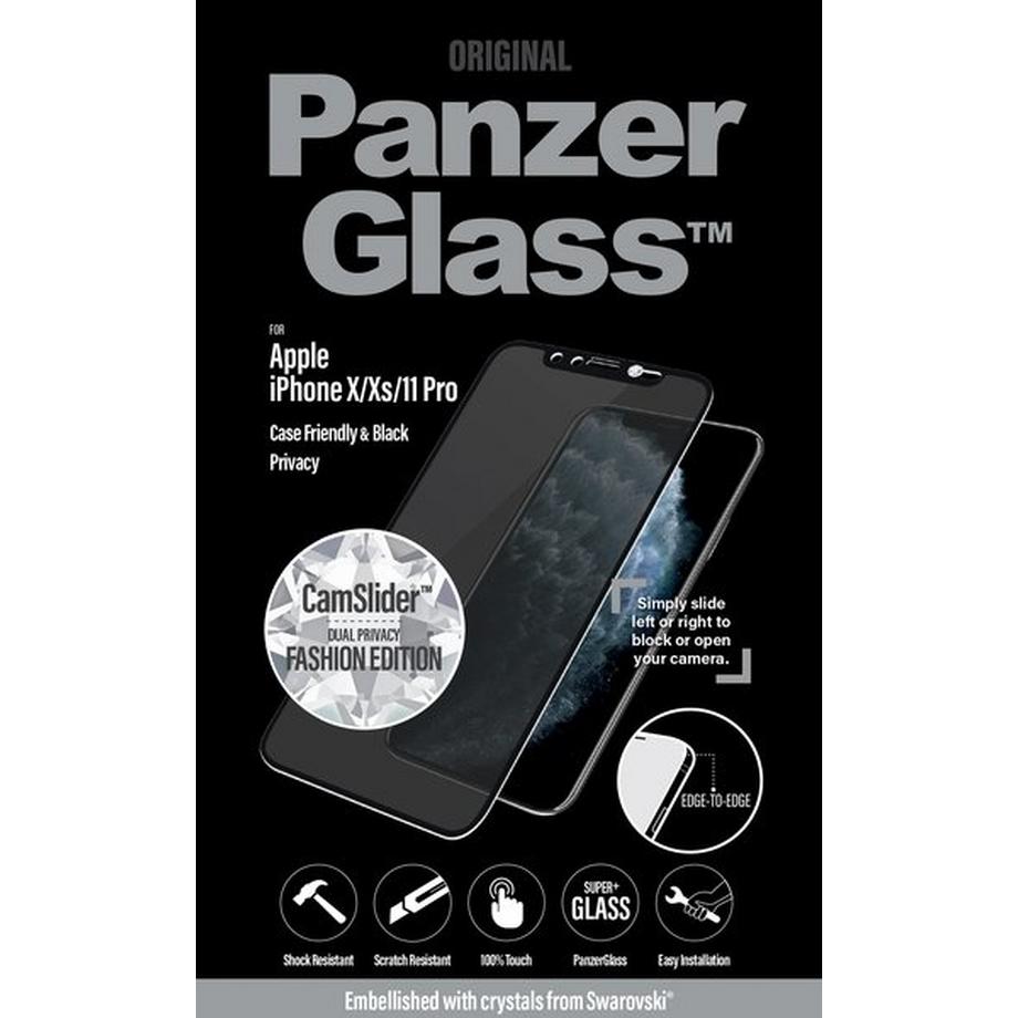 PanzerGlass  ™ Privacy Displayschutzglas  iPhone 11 Pro | Embellished with crystals from Swarovski® | Edge-to-Edge 