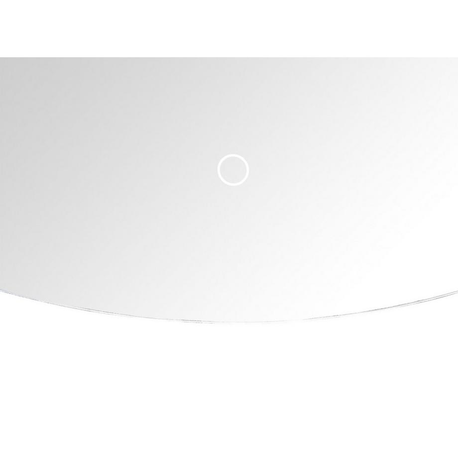 Beliani Miroir de salle de bain LED en Verre Minimaliste LOUE  