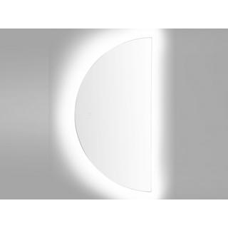 Beliani LED-Badezimmer-Spiegel aus Glas Minimalistisch LOUE  