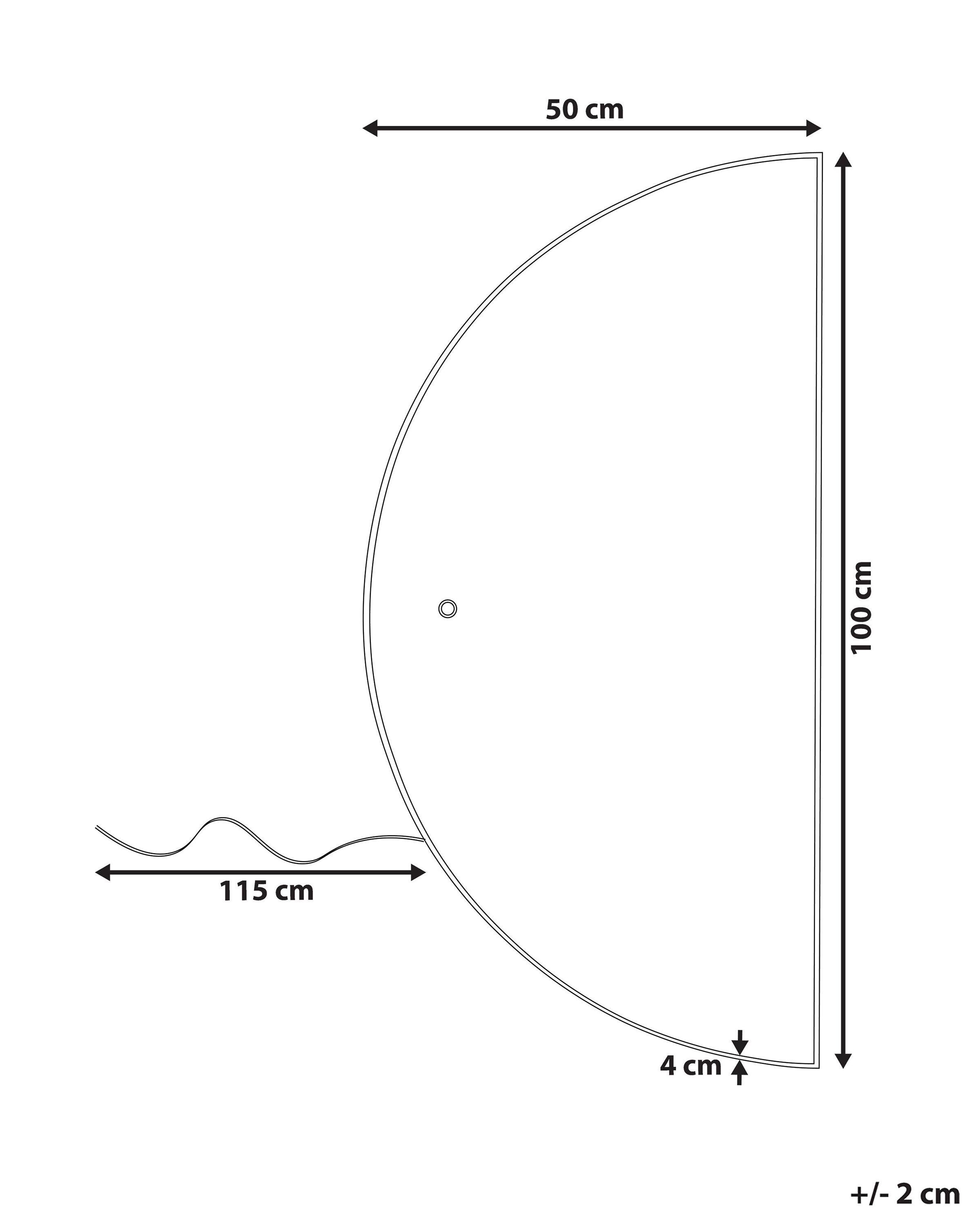 Beliani Wandspiegel aus Glas Minimalistisch LOUE  