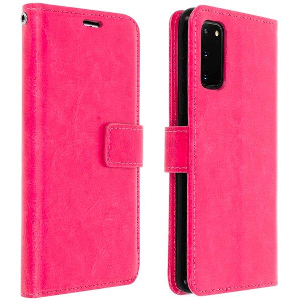 Uposao Custodia A Portafoglio Con Strass E Cuore Per Samsung Galaxy S20 FE 5G. Pelle PU Con Chiusura Magnetica E Porta Carte. Colore Nero.