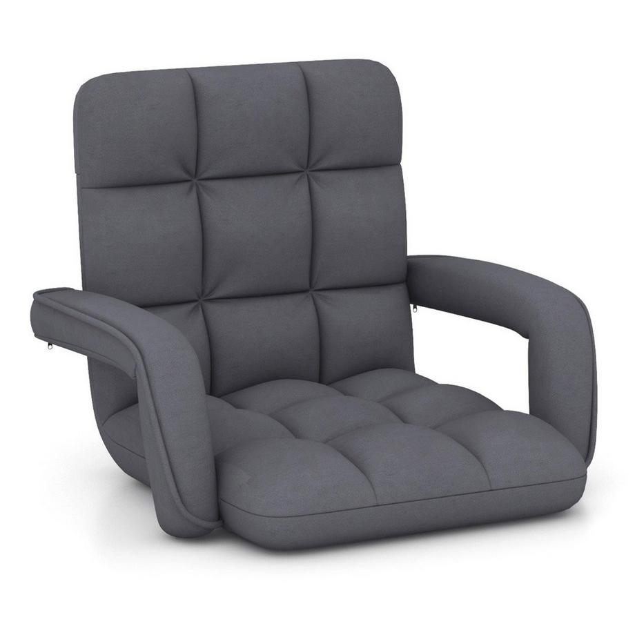 Chaise de sol avec dossier réglable et assise rembourrée Bondensofa chaise de relaxation