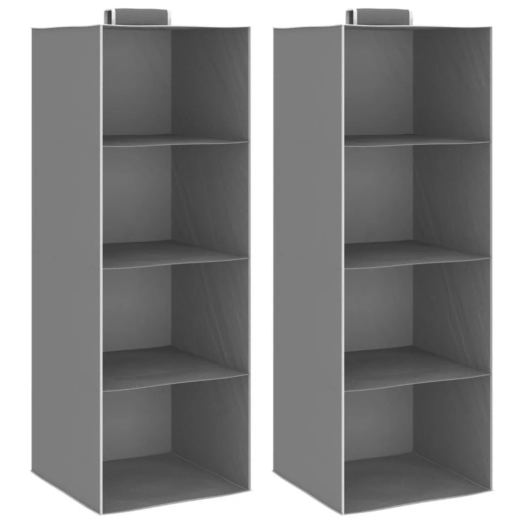 VidaXL - Étagère suspendue tissu, One Size, Gris