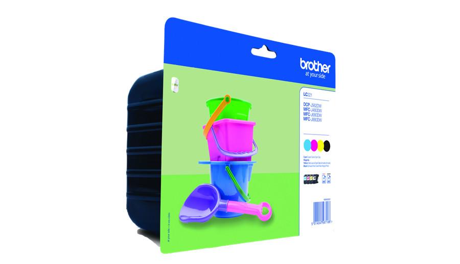 brother  BROTHER Valuepack Tinte CMYBK LC-221VALBP MFC-J1100 260 Seiten 