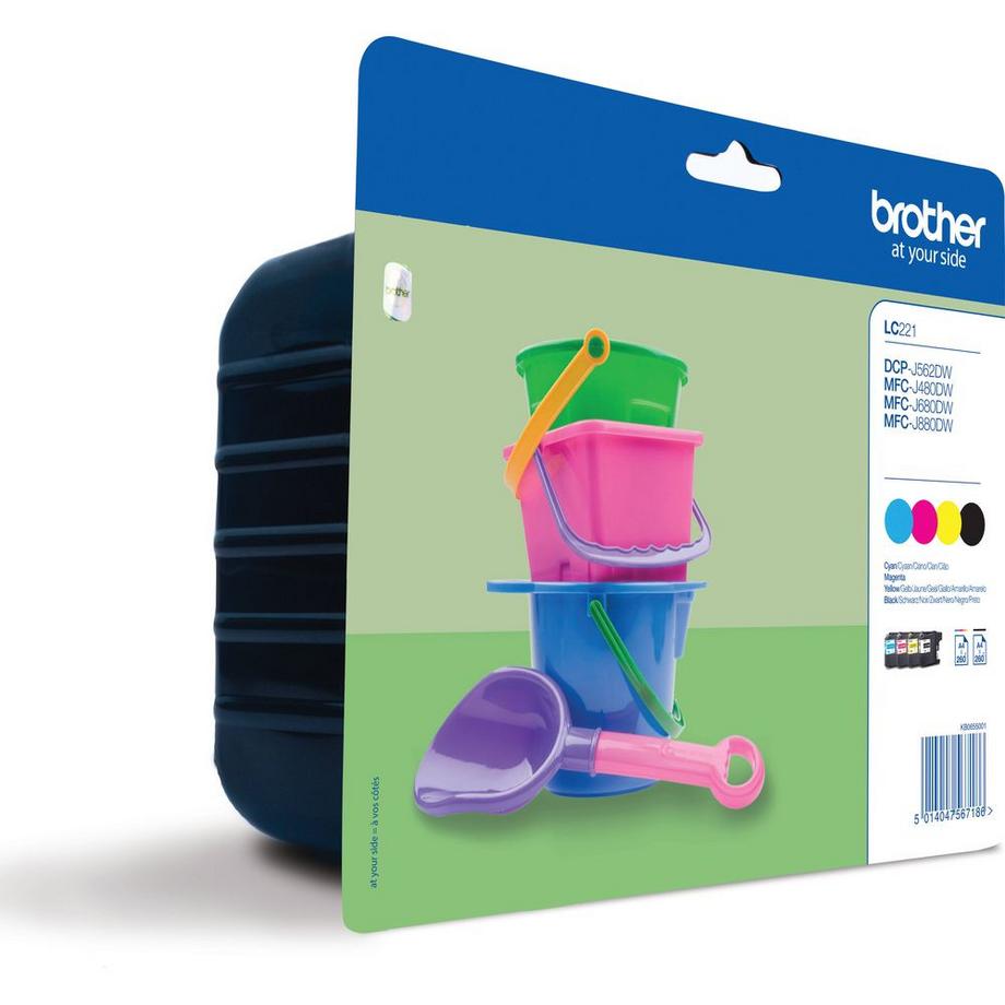 brother  BROTHER Valuepack Tinte CMYBK LC-221VALBP MFC-J1100 260 Seiten 