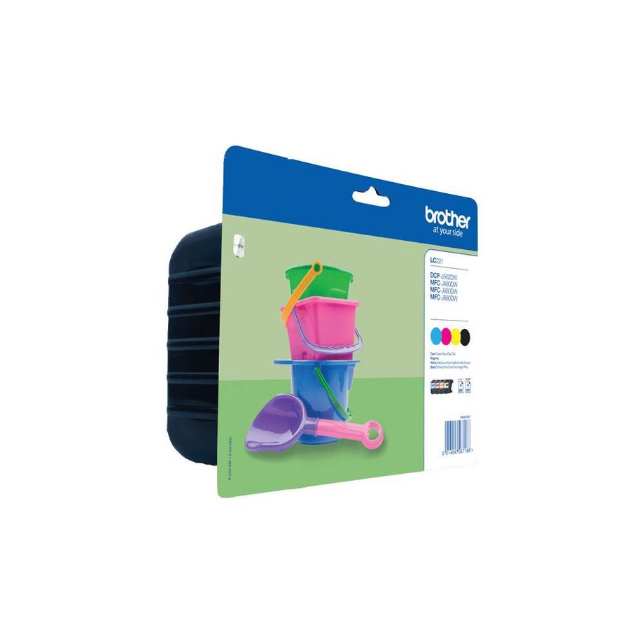 brother  BROTHER Valuepack Tinte CMYBK LC-221VALBP MFC-J1100 260 Seiten 