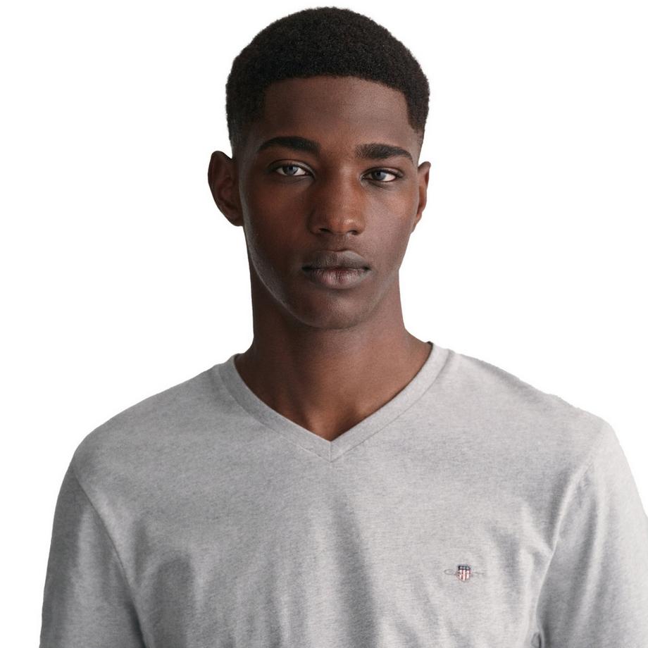 GANT Shield V-Neck Slim Fit T-Shirt  