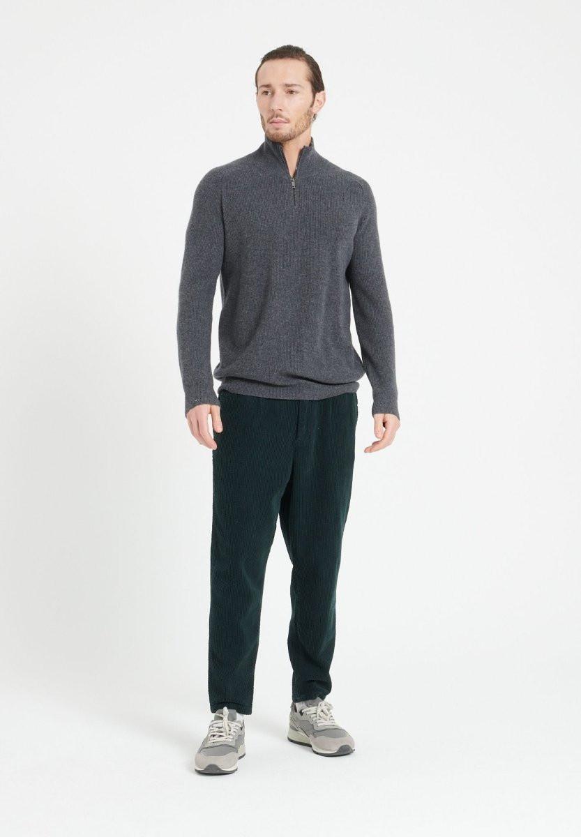 Studio Cashmere8  ZACH 2 Sweatshirt mit Reißverschluss und Kragen - 100% Kaschmir 