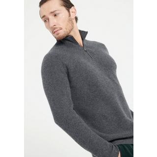 Studio Cashmere8  ZACH 2 Sweatshirt mit Reißverschluss und Kragen - 100% Kaschmir 