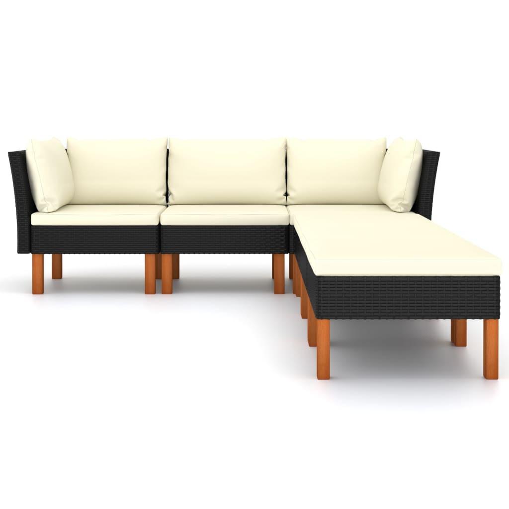 VidaXL Garten-sofa-set poly-rattan  